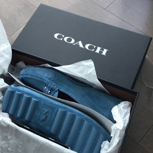 Coach suede driving loafers, NWOT